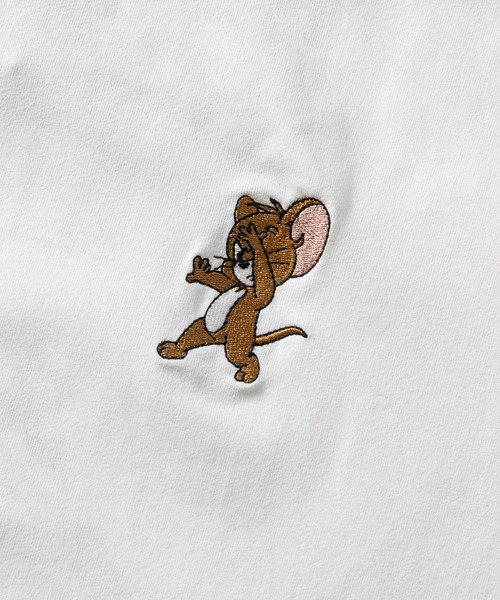 Tom&Jerry(トムアンドジェリー)の「【15】〔TOM&JERRY/トム&ジェリー〕ドライタッチ コットンライク ポケット刺繍 半袖Tシャツ 吸水速乾/UVカット さかな/三匹の子猫/カナリア(Tシャツ/カットソー・メンズ・ホワイト系3/ブラック系6/ブラック系5/ホワイト系2/ホワイト系1/ブラック系3/ブラック系1/ホワイト系6/ホワイト系4/ブラック系4/ブラック系2/ホワイト系5・MEDIUM/LARGE)」の17枚目の写真