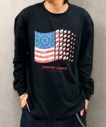 ZOZOMARKET by ren | 【インフルエンサー renセレクト】バンダナ星条旗長袖Tシャツ(Tシャツ/カットソー)