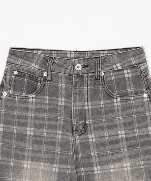 Figments(フィグメンツ)の「フェードチェックカーブパンツ(その他パンツ・レディース・グレー・LARGE/MEDIUM/SMALL)」の3枚目の写真