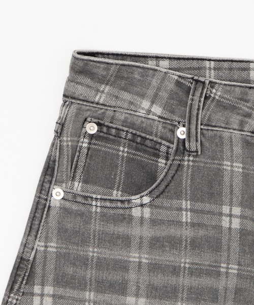 Figments(フィグメンツ)の「フェードチェックカーブパンツ(その他パンツ・レディース・グレー・LARGE/MEDIUM/SMALL)」の4枚目の写真
