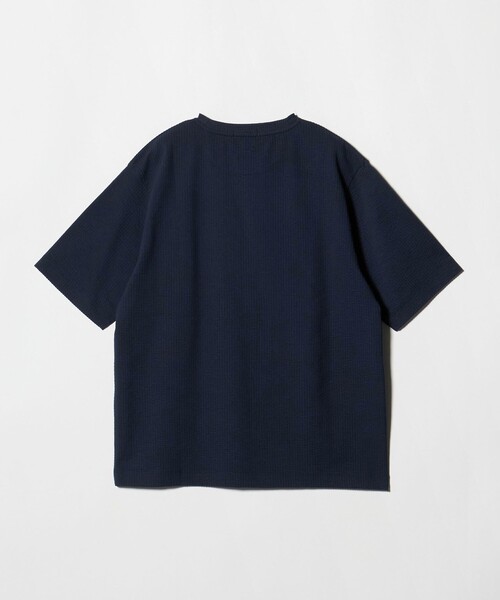 A DAY IN THE LIFE UNITED ARROWS(アデイインザライフユナイテッドアローズ)の「シルケット サッカー リラックス カットソー-吸水速乾-<A DAY IN THE LIFE>(Tシャツ/カットソー・メンズ・その他1/ホワイト/ネイビー・L/M)」の5枚目の写真