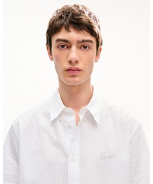 KENZO | 'KENZO Signature' カジュアル ショートスリーブ シャツ イン シアサッカー コットン(シャツ/ブラウス)