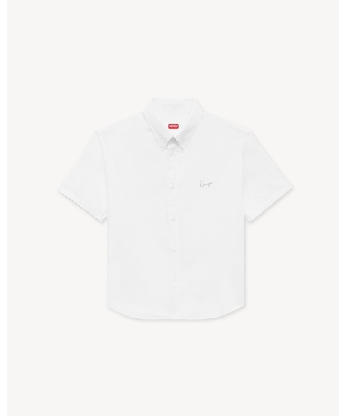 KENZO(ケンゾー)の「'KENZO Signature' カジュアル ショートスリーブ シャツ イン シアサッカー コットン(シャツ/ブラウス・メンズ・ホワイト系その他・MEDIUM/LARGE/SMALL/X-SMALL/X-LARGE)」の3枚目の写真