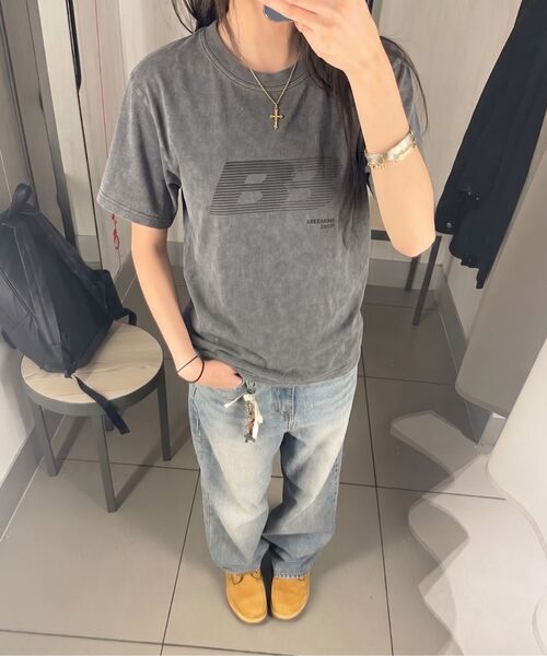 ABEEHUMS(アビハムズ)の「ピグメントダイモーション半袖Tシャツ ABH365-109 チャコール(Tシャツ/カットソー・レディース・チャコール・SMALL/MEDIUM)」の5枚目の写真