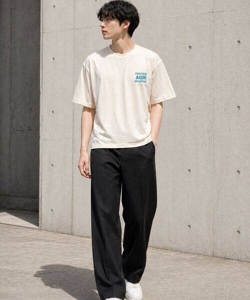 LENGAGEMENT(ランガージュマン)の「AGIR Salt Wash Crop Short Sleeve T-Shirt (Red)(Tシャツ/カットソー・レディース・レッド・1/2)」の15枚目の写真