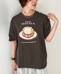 DOUBLE NAME | PARLOR刺しゅうTEE（パンケーキ）(Tシャツ/カットソー)