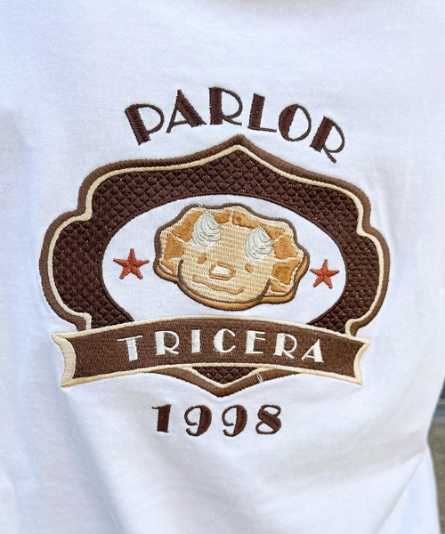 DOUBLE NAME(ダブルネーム)の「PARLOR刺しゅうTEE(パンケーキ)(Tシャツ/カットソー・レディース・イエロー/ブラック系/オフホワイト・FREE)」の7枚目の写真