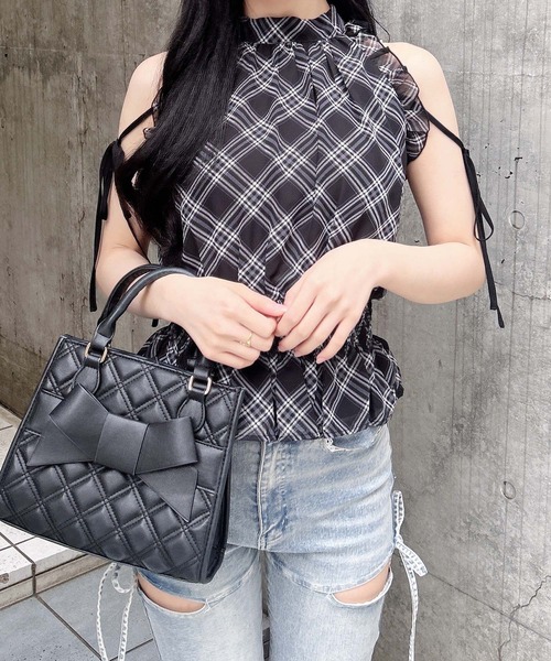 INGNI(イング)の「2Wayリボンアメスリブラウス(シャツ/ブラウス・レディース・ホワイト系その他3/ブラック系/ホワイト系その他7・M)」の16枚目の写真