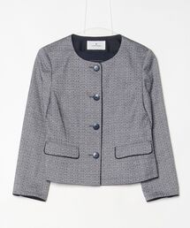 ブランド古着】レディースのノーカラージャケット（ドット柄）古着通販