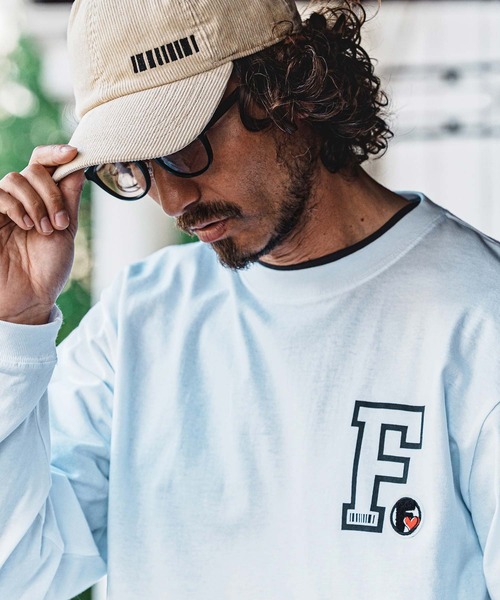 felkod(フィルコッド)の「mlt5731- Chenille Patch 6oz Long Sleeve Tee ロングスリーブTシャツ(F26A260)(Tシャツ/カットソー・メンズ・ホワイト/ネイビー/ブラック・S/M/L/XL)」の1枚目の写真