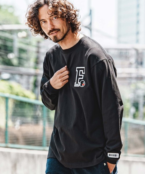 felkod(フィルコッド)の「mlt5731- Chenille Patch 6oz Long Sleeve Tee ロングスリーブTシャツ(F26A260)(Tシャツ/カットソー・メンズ・ホワイト/ネイビー/ブラック・S/M/L/XL)」の2枚目の写真