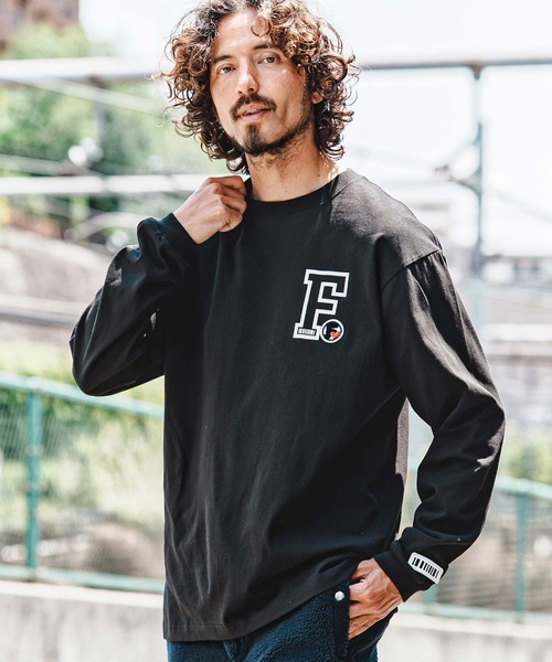 felkod(フィルコッド)の「mlt5731- Chenille Patch 6oz Long Sleeve Tee ロングスリーブTシャツ(F26A260)(Tシャツ/カットソー・メンズ・ホワイト/ネイビー/ブラック・S/M/L/XL)」の4枚目の写真