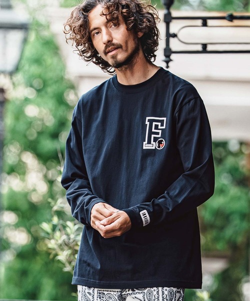 felkod(フィルコッド)の「mlt5731- Chenille Patch 6oz Long Sleeve Tee ロングスリーブTシャツ(F26A260)(Tシャツ/カットソー・メンズ・ホワイト/ネイビー/ブラック・S/M/L/XL)」の9枚目の写真
