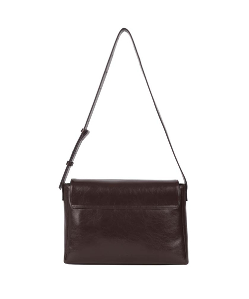 SEMICODE（セミコード）の「capture bag - crinkle choco brown（メッセンジャーバッグ・レディース・その他・FREE）」の5枚目の写真