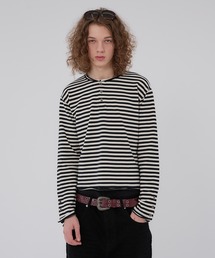 WISH FOR EVER(�E�B�b�V���t�H�[�G�o�[)��ASSORT SLAB LIKE HENRY NECK LONG SLEEVE/�A�\�[�g�X���u���C�N�w�����[�l�b�N�����O�X���[�u(T�V���c/�J�b�g�\�[)