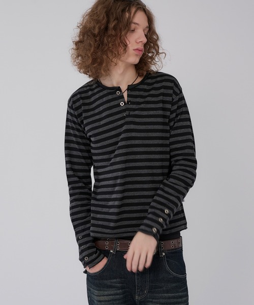 STAYGOLD】LA ハーフジップ Tシャツ / LA half-zip T-shirt（Tシャツ