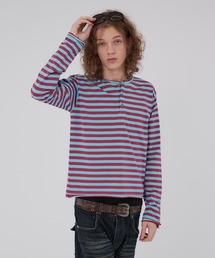 WISH FOR EVER(�E�B�b�V���t�H�[�G�o�[)��ASSORT SLAB LIKE HENRY NECK LONG SLEEVE/�A�\�[�g�X���u���C�N�w�����[�l�b�N�����O�X���[�u(T�V���c/�J�b�g�\�[)