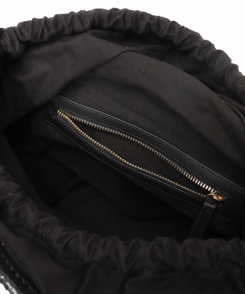 Spick & Span（スピックアンドスパン）の「《追加2》Bagmati/バグマティ レザーメッシュバッグ（トートバッグ・レディース・ブラック・FREE）」の14枚目の写真