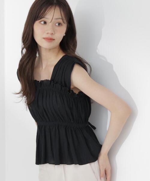 PROPORTION BODY DRESSING(プロポーションボディドレッシング)の「ギャザーブラウス / 1216210700(シャツ/ブラウス・レディース・ホワイト系その他/ピンク/ブラック・FREE)」の4枚目の写真