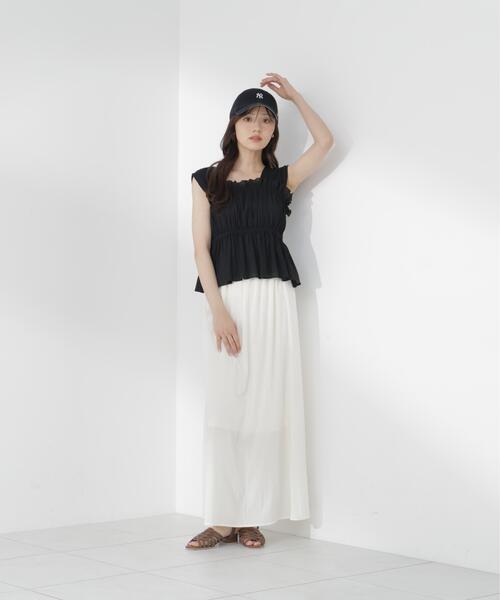 PROPORTION BODY DRESSING(プロポーションボディドレッシング)の「ギャザーブラウス / 1216210700(シャツ/ブラウス・レディース・ホワイト系その他/ピンク/ブラック・FREE)」の9枚目の写真