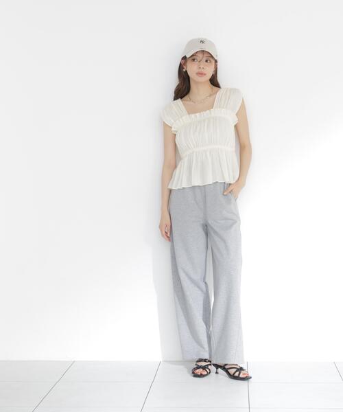 PROPORTION BODY DRESSING(プロポーションボディドレッシング)の「ギャザーブラウス / 1216210700(シャツ/ブラウス・レディース・ホワイト系その他/ピンク/ブラック・FREE)」の16枚目の写真