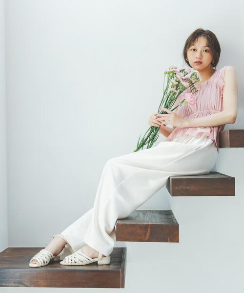 PROPORTION BODY DRESSING(プロポーションボディドレッシング)の「ギャザーブラウス / 1216210700(シャツ/ブラウス・レディース・ホワイト系その他/ピンク/ブラック・FREE)」の19枚目の写真