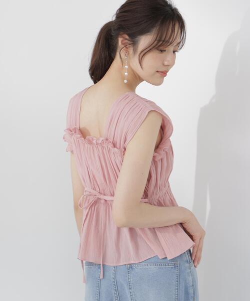 PROPORTION BODY DRESSING(プロポーションボディドレッシング)の「ギャザーブラウス / 1216210700(シャツ/ブラウス・レディース・ホワイト系その他/ピンク/ブラック・FREE)」の22枚目の写真