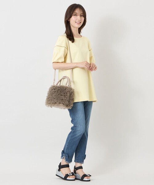 TO BE CHIC(トゥー ビー シック)の「チュールフリルバッグ(ハンドバッグ・レディース・ベージュ系その他4/ピンク系その他2・FREE)」の6枚目の写真