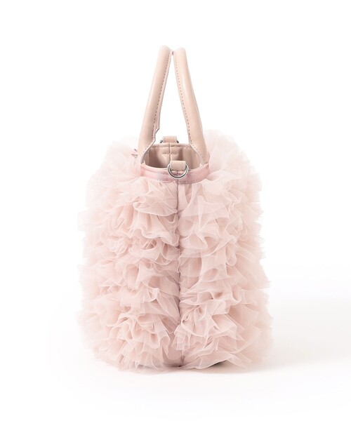 TO BE CHIC(トゥー ビー シック)の「チュールフリルバッグ(ハンドバッグ・レディース・ベージュ系その他4/ピンク系その他2・FREE)」の7枚目の写真