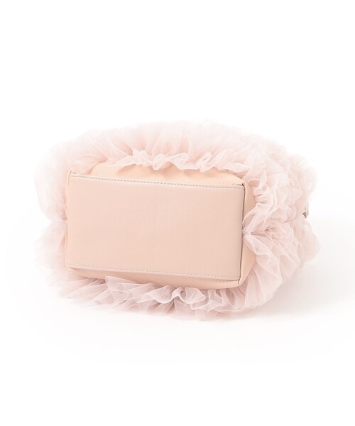 TO BE CHIC(トゥー ビー シック)の「チュールフリルバッグ(ハンドバッグ・レディース・ベージュ系その他4/ピンク系その他2・FREE)」の9枚目の写真