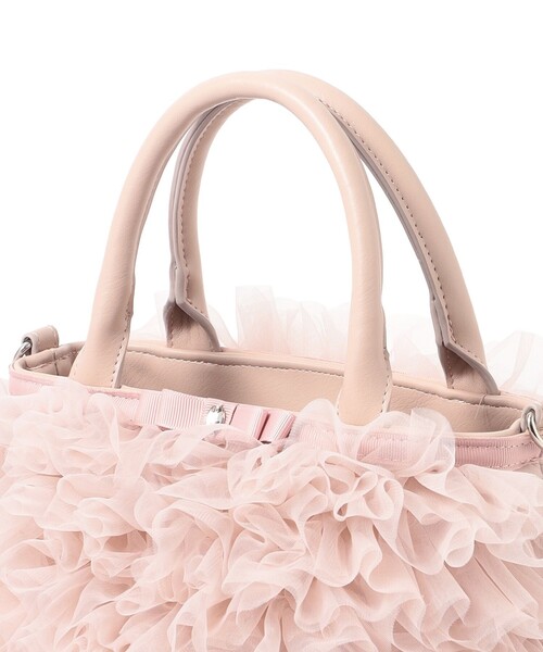 TO BE CHIC(トゥー ビー シック)の「チュールフリルバッグ(ハンドバッグ・レディース・ベージュ系その他4/ピンク系その他2・FREE)」の11枚目の写真