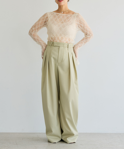 IENA LA BOUCLE(イエナラブークル)の「IENA LA BOUCLE ダイヤlaceカットソー(Tシャツ/カットソー・レディース・ホワイト/ブラック・FREE)」の16枚目の写真