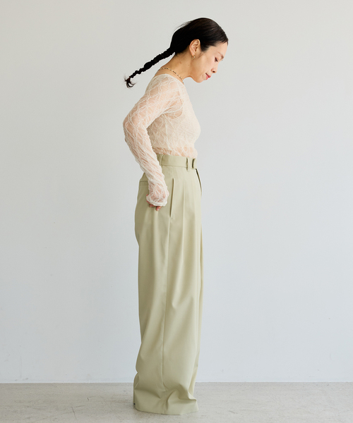 IENA LA BOUCLE(イエナラブークル)の「IENA LA BOUCLE ダイヤlaceカットソー(Tシャツ/カットソー・レディース・ホワイト/ブラック・FREE)」の13枚目の写真