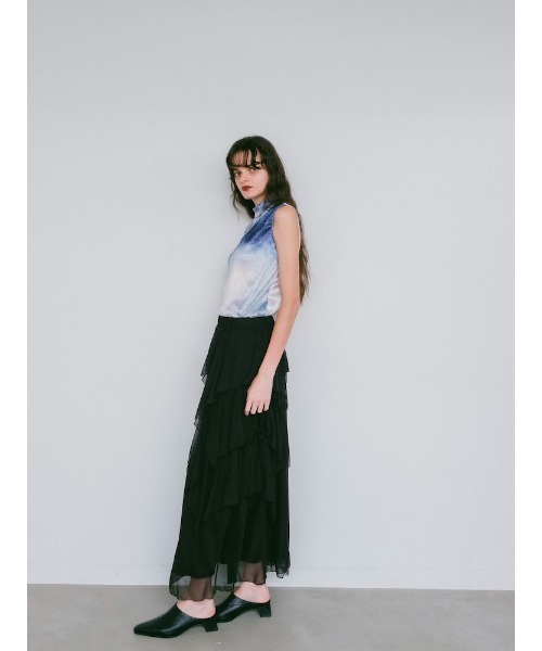 sahara(サハラ)の「Art Print Sleeveless Top(Tシャツ/カットソー・レディース・ブルー/ブラック/ライトブルー・FREE)」の17枚目の写真