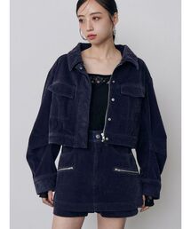 MURUA（ムルーア）の「【セットアップ対応】カラーモールデニムジャケット 秋服（デニムジャケット）」