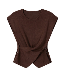 KIMDOH（キムド）の「Basso Twist Top Brown（ニット/セーター）」