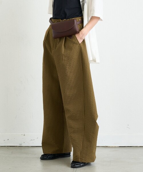 CIAOPANIC TYPY（チャオパニックティピー）の「【UNISEX】チェックカーブスラックス（その他パンツ・レディース・ブラック/ベージュ・MEDIUM/LARGE）」の21枚目の写真