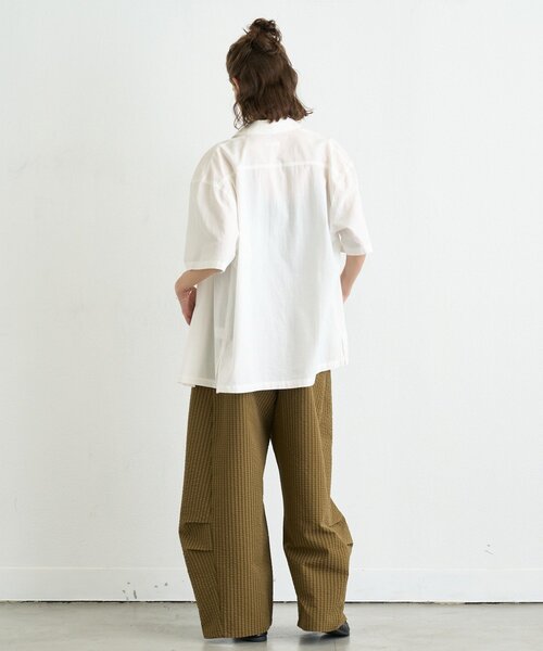 CIAOPANIC TYPY（チャオパニックティピー）の「【UNISEX】チェックカーブスラックス（その他パンツ・レディース・ブラック/ベージュ・MEDIUM/LARGE）」の17枚目の写真