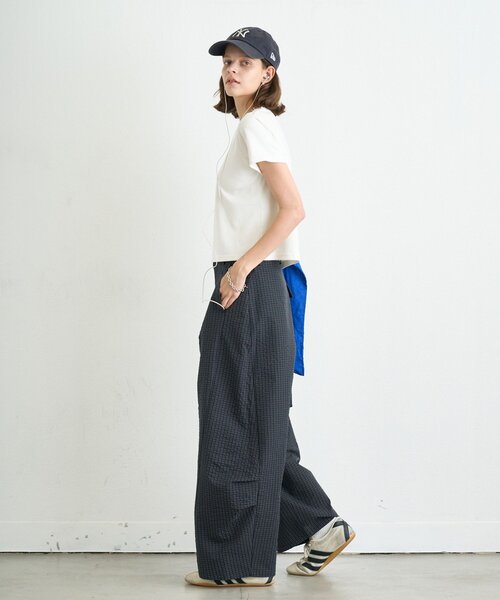 CIAOPANIC TYPY（チャオパニックティピー）の「【UNISEX】チェックカーブスラックス（その他パンツ・レディース・ブラック/ベージュ・MEDIUM/LARGE）」の11枚目の写真