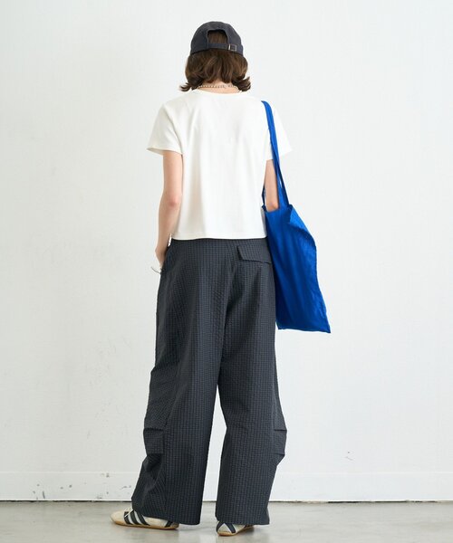 CIAOPANIC TYPY（チャオパニックティピー）の「【UNISEX】チェックカーブスラックス（その他パンツ・レディース・ブラック/ベージュ・MEDIUM/LARGE）」の10枚目の写真