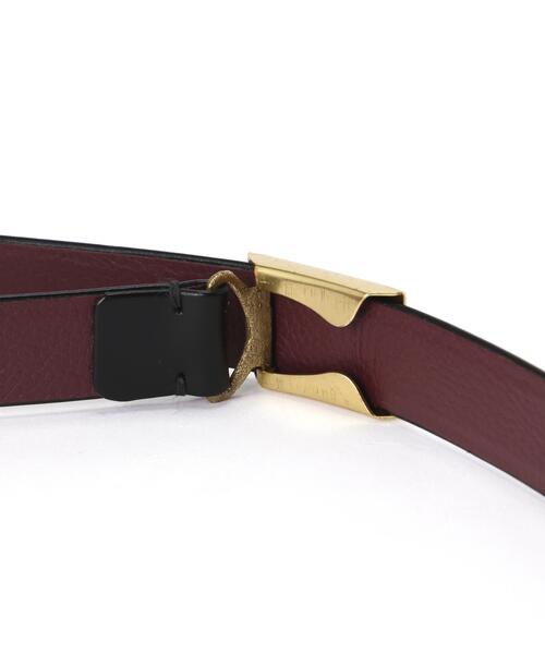 YLEVE(イレーヴ)の「YLEVE / LEATHER BUCKLED BELT(ベルト・レディース・ブラック/ブラック系その他・FREE)」の5枚目の写真