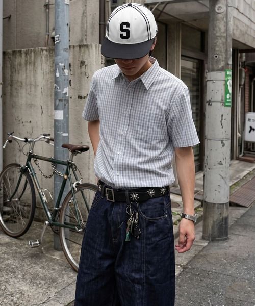 SPINNS（スピンズ）の「ベースボールデザインキャップ/刺繍ワンポイントロゴ（キャップ・メンズ・ホワイト×ブラック・ONESIZE）」の2枚目の写真