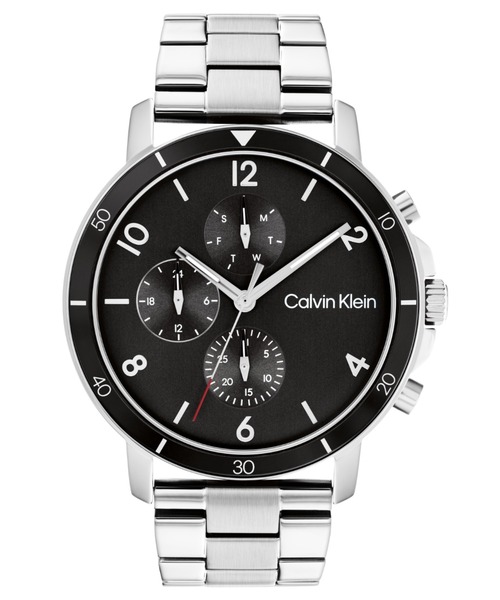 Calvin Klein(カルバン・クライン)の「【Calvin Klein】 カルバンクライン GAUGE SPORT メンズ ウォッチ(アナログ腕時計・メンズ・シルバー・FREE)」の1枚目の写真