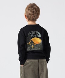 こども ビームス（コドモビームス）の「THE NORTH FACE / キッズ スウェット ロゴ クルー 2026FW（130～160cm）ノースフェイス アウトドア キャンプ 公園 通学（スウェット）」