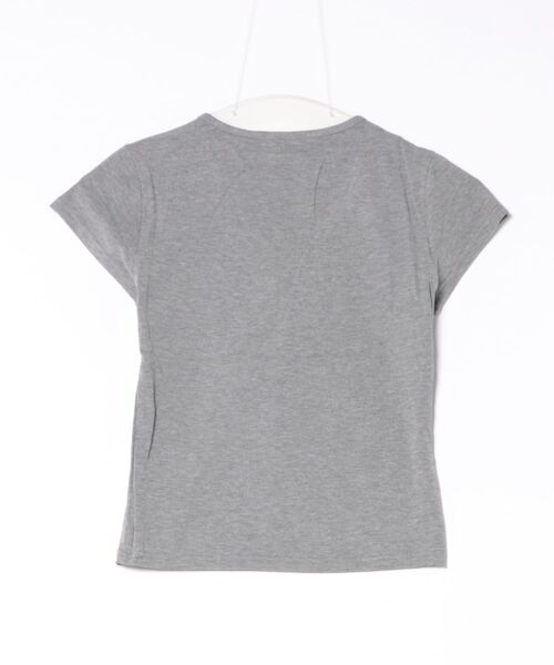 Chiina(チーナ)の「【Chiina】フロントボタンヘンリーネック リブトップス(Tシャツ/カットソー・レディース・ホワイト/グレー/ブラック・FREE)」の8枚目の写真