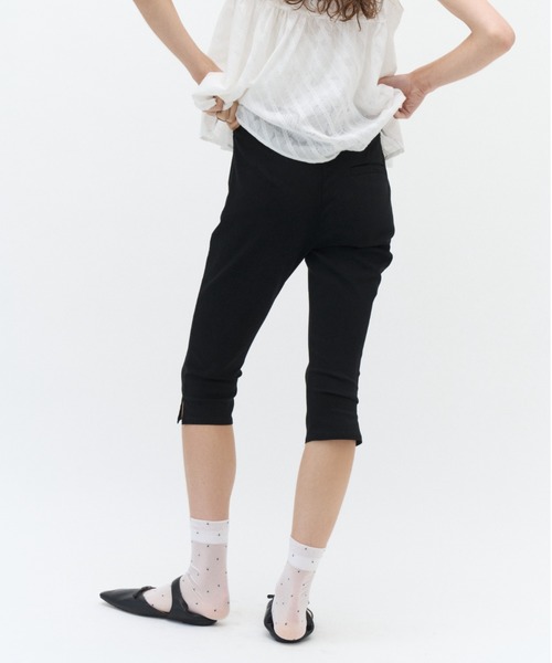 Lutim by u（ルチバイユー）の「【接触冷感】ウォッシャブルストレッチミディカプリパンツ（その他パンツ・レディース・ブラック・L/M）」の13枚目の写真