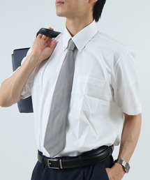 形態安定 半袖シャツ ビジネスシャツ 白 レギュラー ボタンダウン