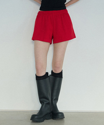Wide Sweat Shorts Red