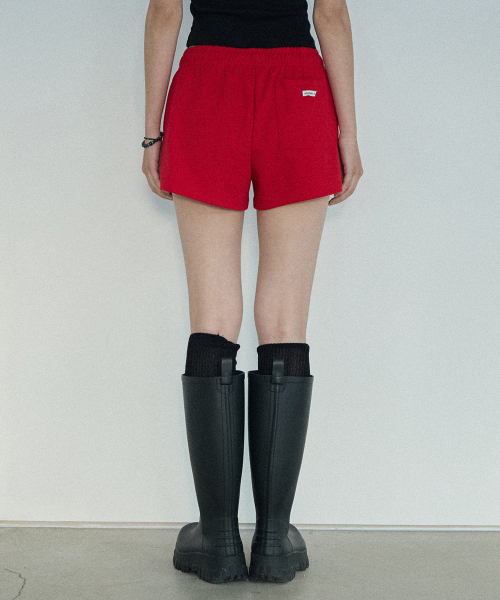RENSE（レンセ）の「Wide Sweat Shorts Red（スウェットパンツ・レディース・その他・OS）」の2枚目の写真