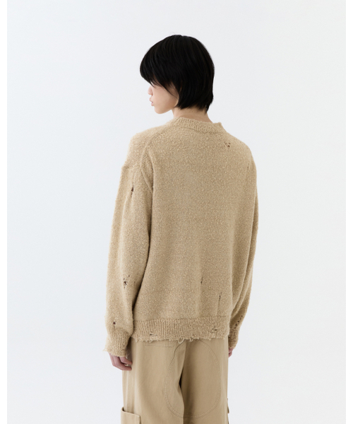 THEENDQUESTION(ジエンドクエスチョン)の「Damage knit top / BEIGE(ニット/セーター・レディース・その他・1/2)」の9枚目の写真
